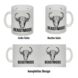 Beastmode Fitness Kaffeebecher mit Stier