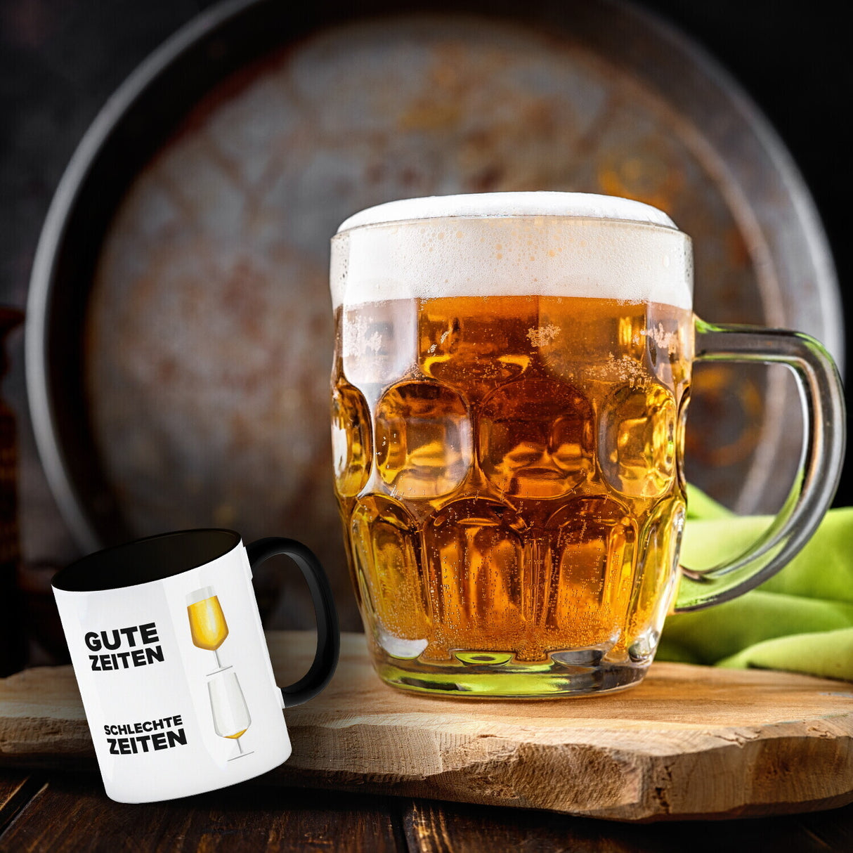 Gute Zeiten - Schlechte Zeiten Bier Kaffeebecher
