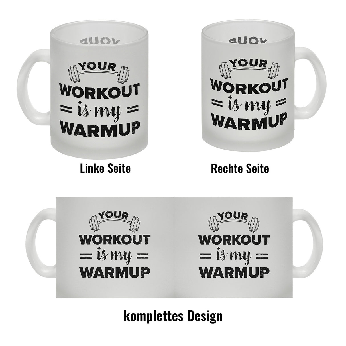 Your workout is my warmup Fitness Kaffeebecher