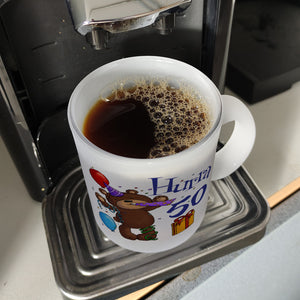50. Geburtstag Kaffeebecher mit lustigem Spruch: Teddy