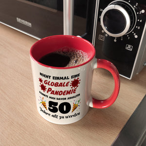 50. Geburtstag Kaffeebecher mit lustigem Spruch: Pandemie
