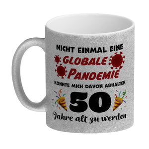 50. Geburtstag Kaffeebecher mit lustigem Spruch: Pandemie