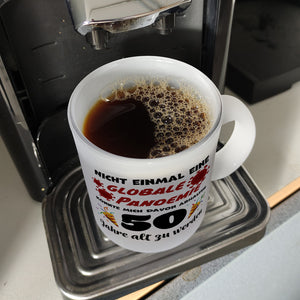 50. Geburtstag Kaffeebecher mit lustigem Spruch: Pandemie