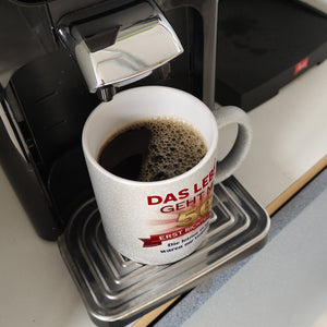 50. Geburtstag Kaffeebecher mit lustigem Spruch: Vorgeplänkel