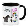 50. Geburtstag Kaffeebecher mit lustigem Spruch: Einhorn