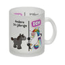 50. Geburtstag Kaffeebecher mit lustigem Spruch: Einhorn