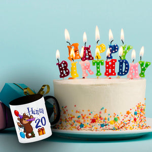 20. Geburtstag Kaffeebecher mit lustigem Spruch: Teddy