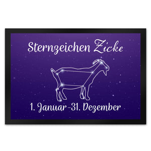 Sternzeichen Zicke Fußmatte mit Sternenhimmel