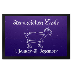 Sternzeichen Zicke Fußmatte mit Sternenhimmel