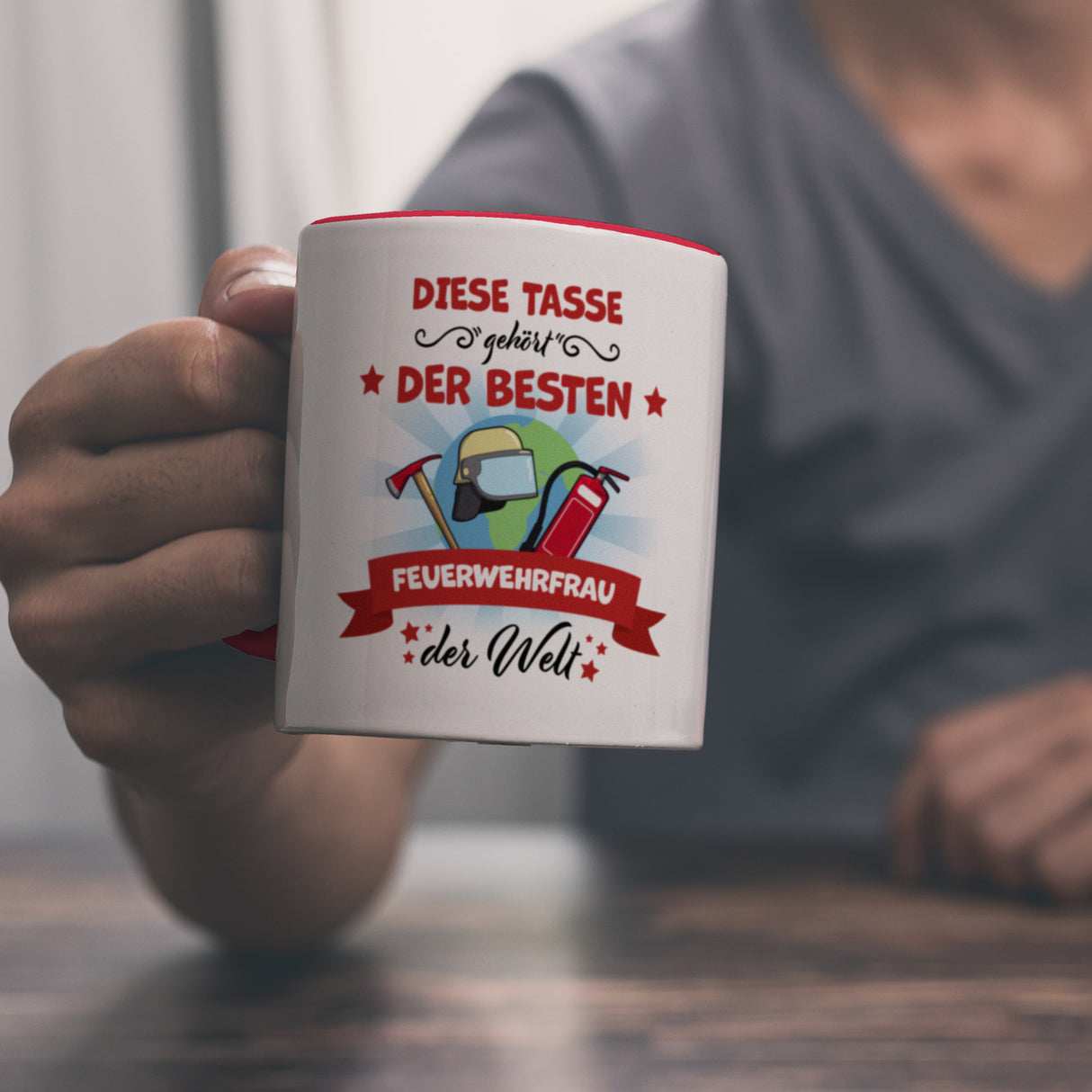Beste Feuerwehrfrau der Welt Kaffeebecher