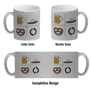 Bier, Wurst, Brezel, Repeat Kaffeebecher