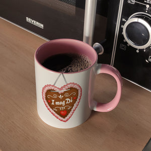 I mog di Kaffeebecher mit Lebkuchenherz