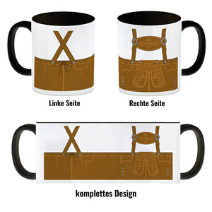 Lederhosen-Motiv Kaffeebecher