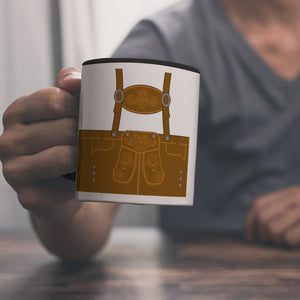 Lederhosen-Motiv Kaffeebecher