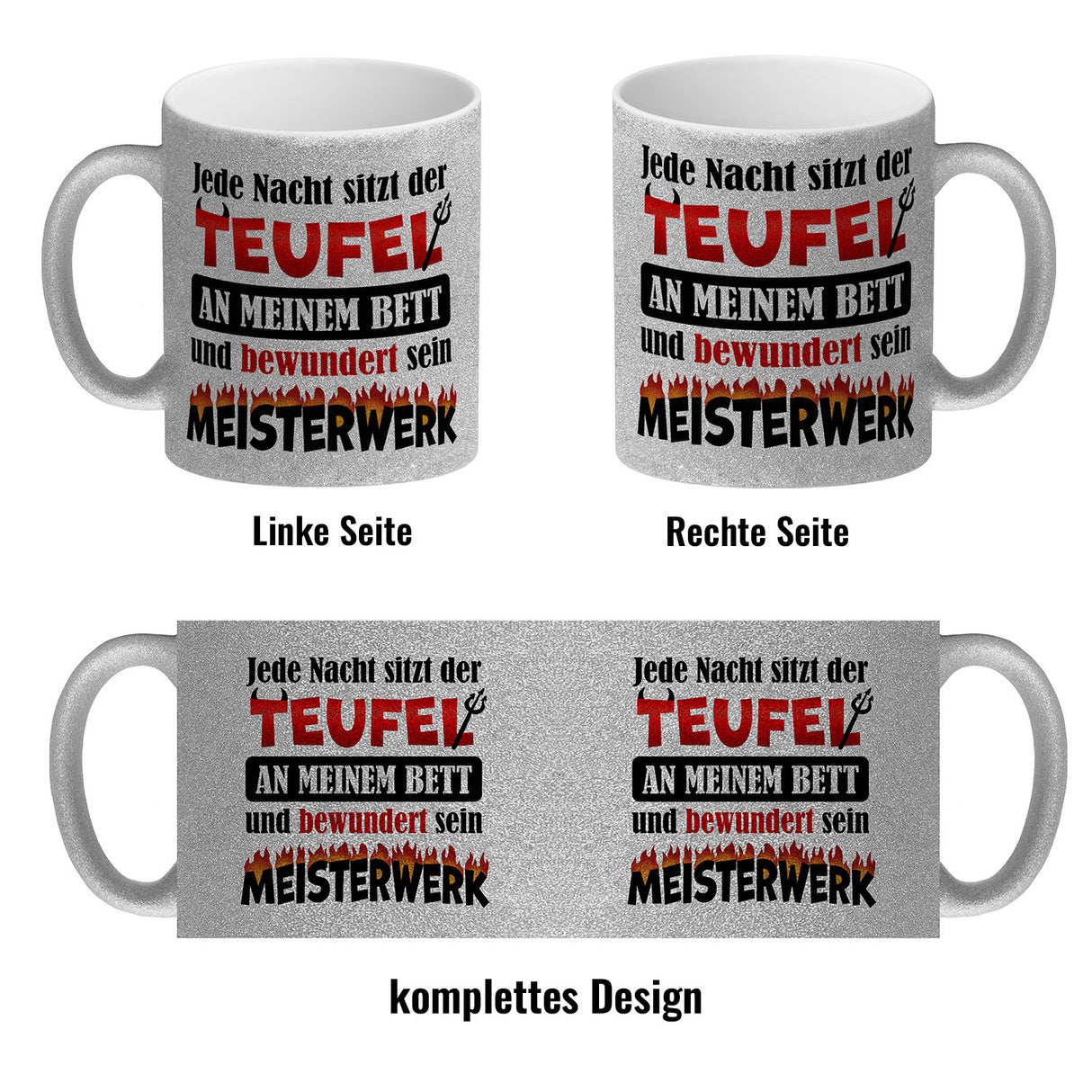 Jede Nacht sitzt der Teufel an meinem Bett… Kaffeebecher