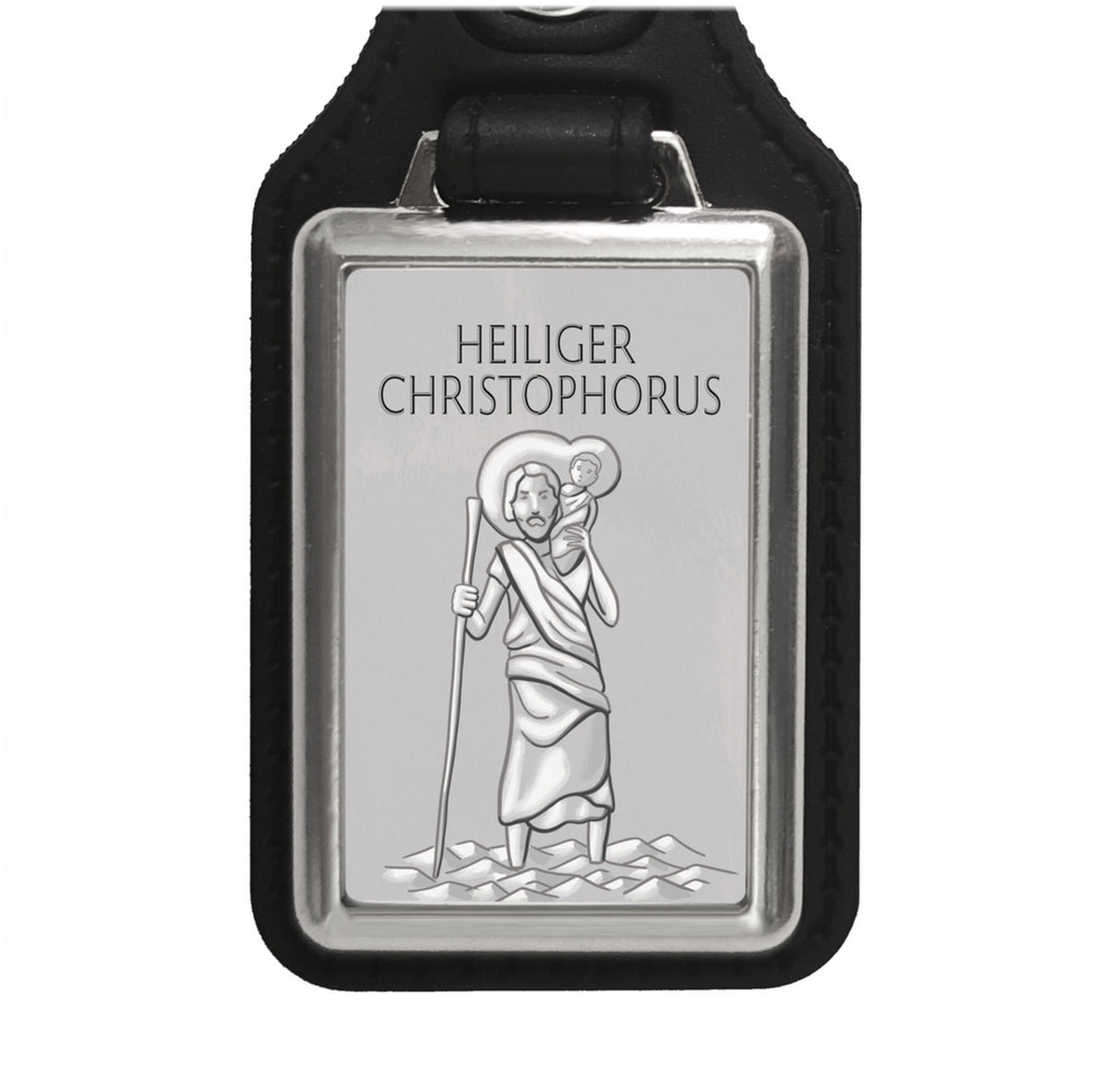 Heiliger Christophorus - Gute Fahrt farbig Schlüsselanhänger