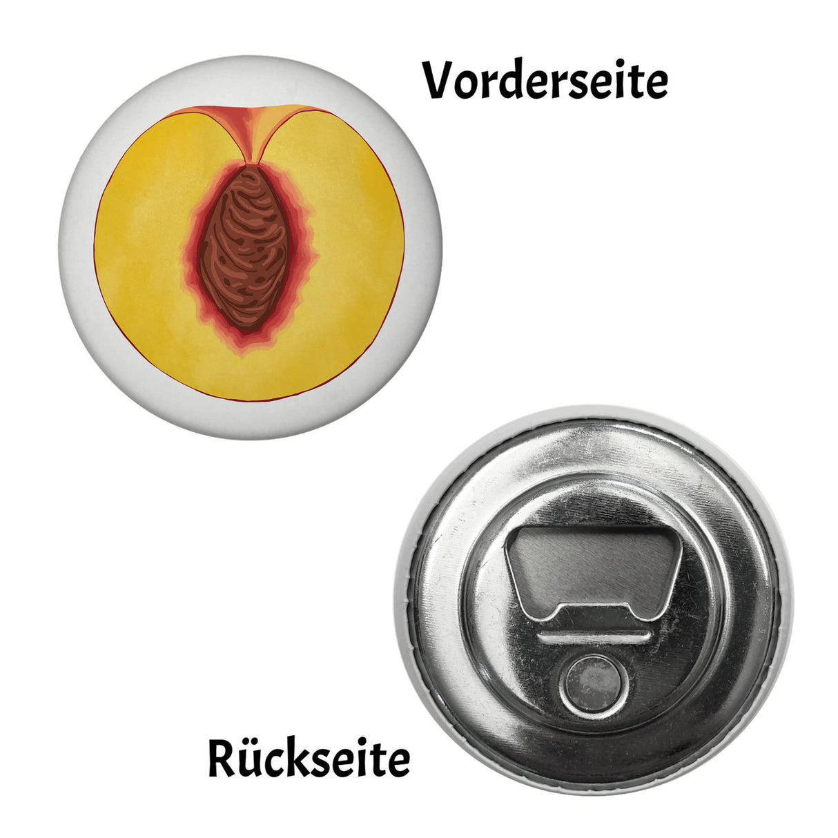 Pfirsich Magnet rund