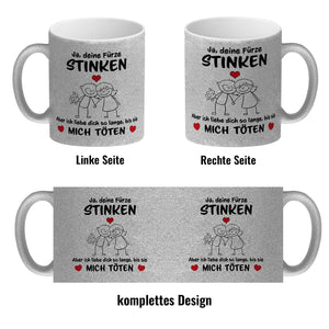 Ja, deine Fürze stinken, aber ich liebe dich trotzdem Kaffeebecher