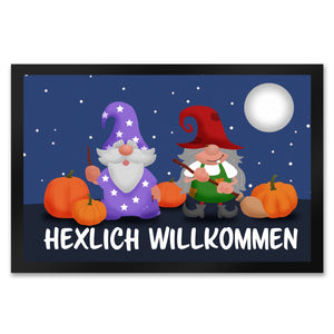 Hexlich Willkommen Fußmatte mit magischen Gnomen