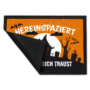Hereinspaziert - wenn du dich traust Fußmatte für Halloween