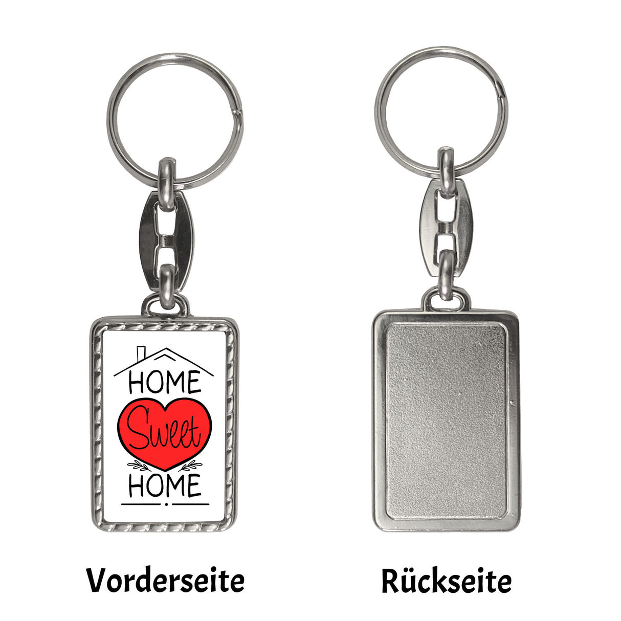 Home sweet Home Schlüsselanhänger mit Herz