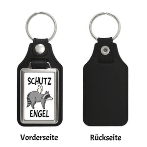 Schutzengel Waschbär Schlüsselanhänger