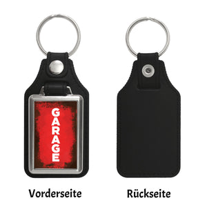 Garage Schlüsselanhänger im Rostlook