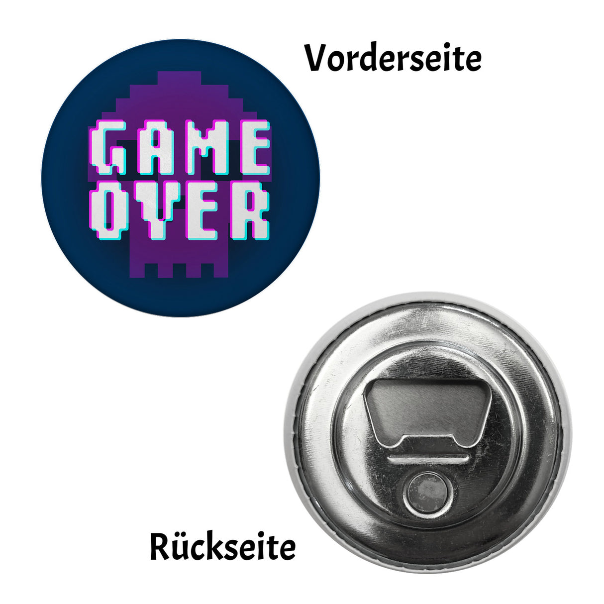 Game Over Totenkopf Kühlschrankmagnet für Zocker