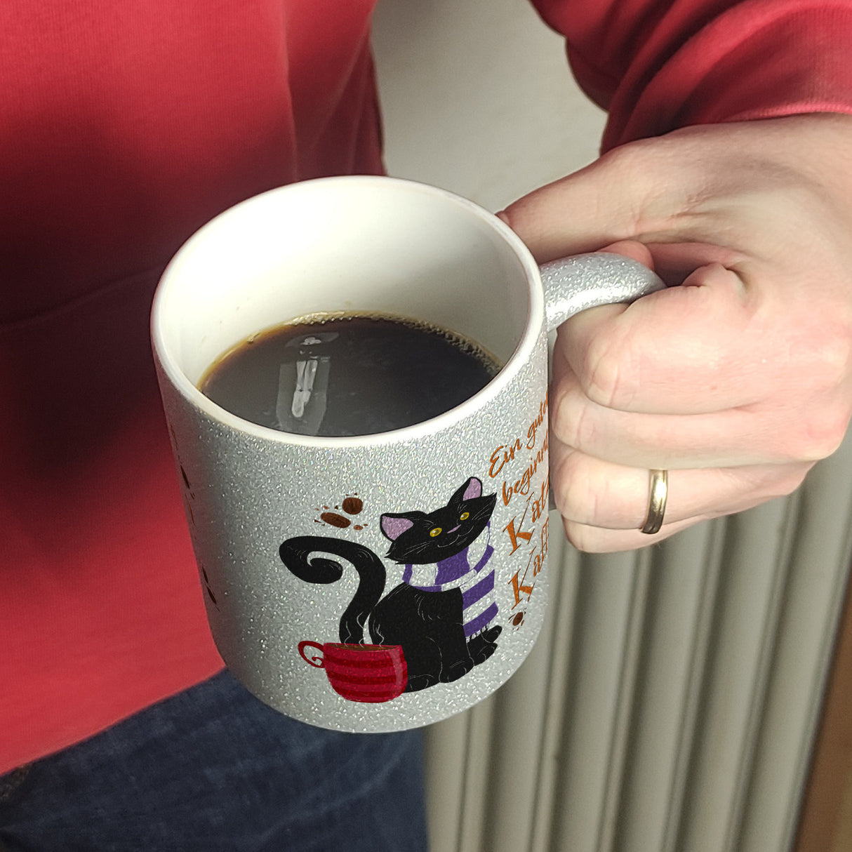 Ein guter Tag beginnt mit Katzen & Kaffee Kaffeebecher