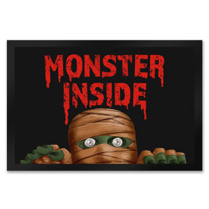 Monster Inside Halloween Fußmatte mit gruseligem Mumie Motiv