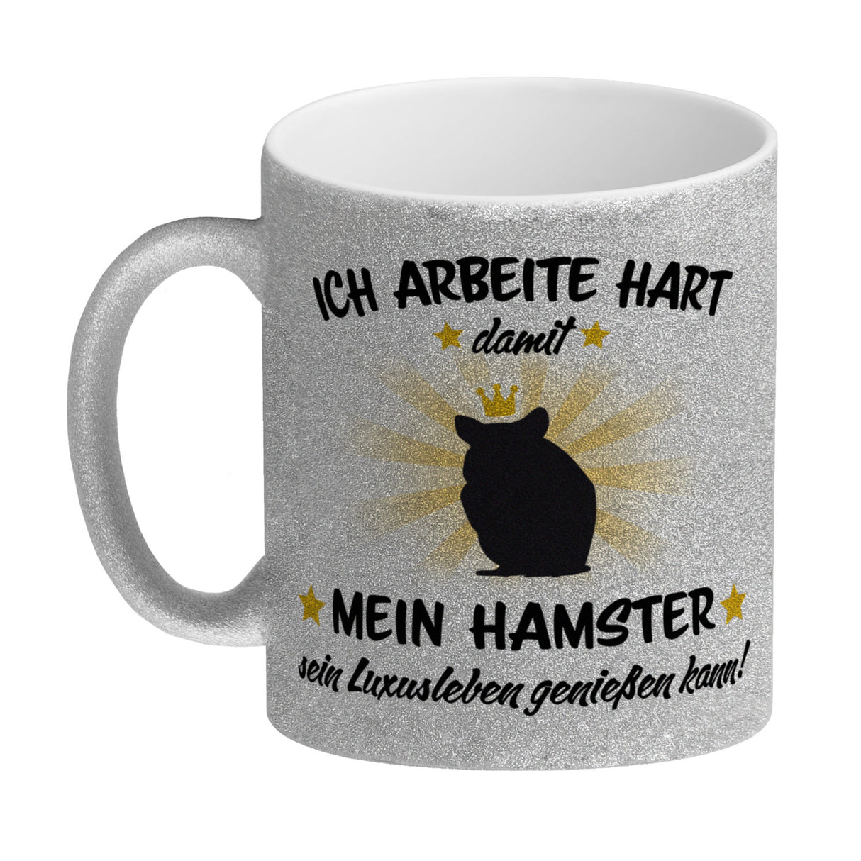 Ich arbeite hart für das Luxusleben meines Hamsters Haustier Kaffeebecher