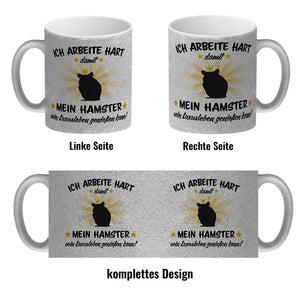 Ich arbeite hart für das Luxusleben meines Hamsters Haustier Kaffeebecher