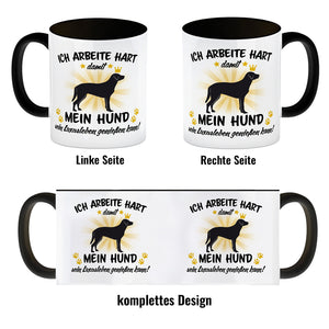 Ich arbeite hart für das Luxusleben meines Hundes Haustier Kaffeebecher