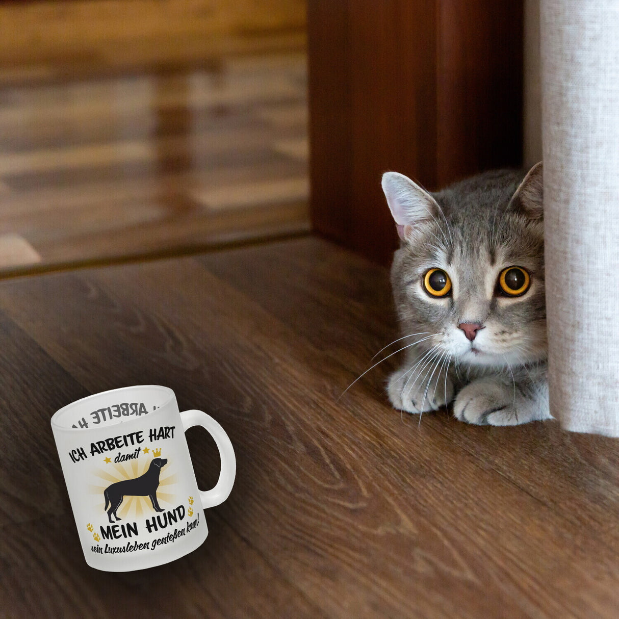 Ich arbeite hart für das Luxusleben meines Hundes Haustier Kaffeebecher