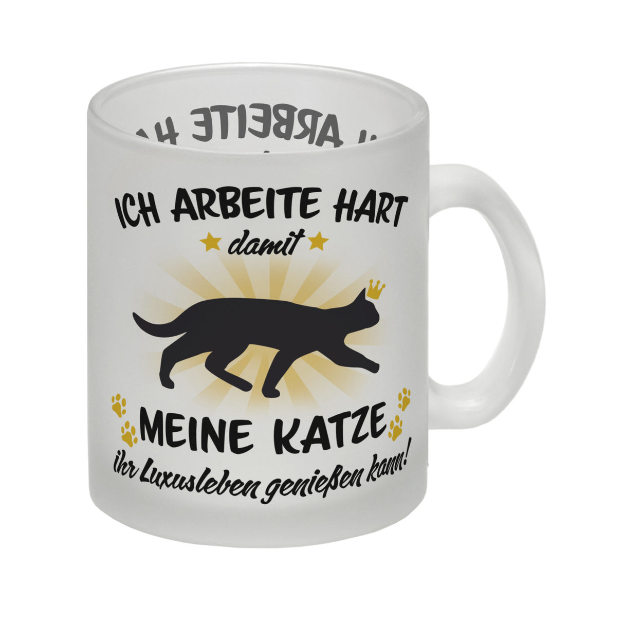 Ich arbeite hart für das Luxusleben meiner Katze Haustier Kaffeebecher