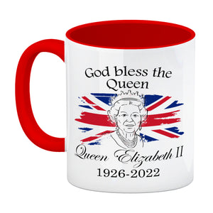 God bless the Queen Kaffeebecher