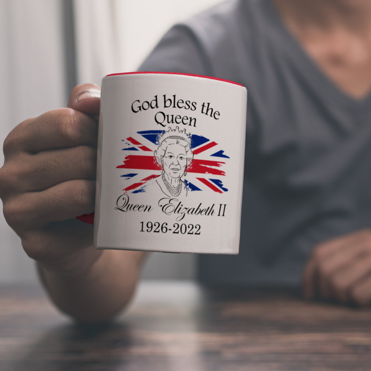 God bless the Queen Kaffeebecher