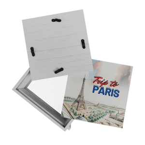 Trip to Paris Spardose mit Eiffelturm im Retro Style