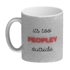 It's too peopley outside Kaffeebecher