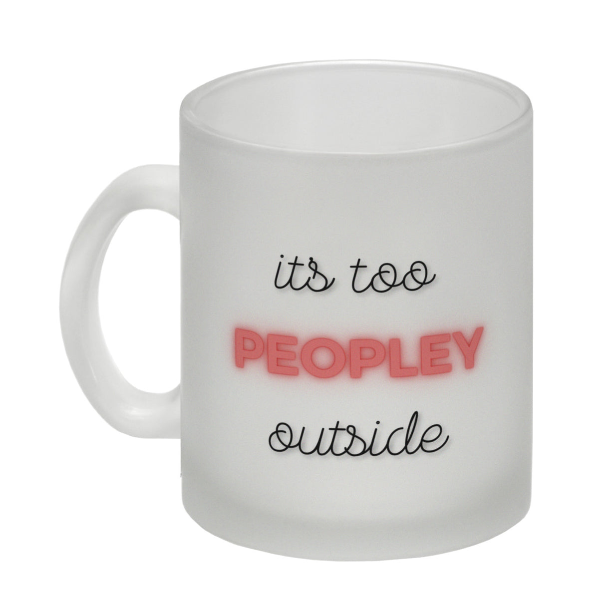 It's too peopley outside Kaffeebecher