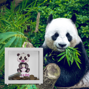 It's a girl Baby Panda Spardose in rosa