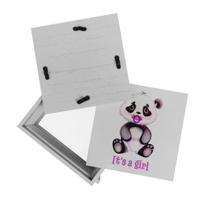 It's a girl Baby Panda Spardose in rosa