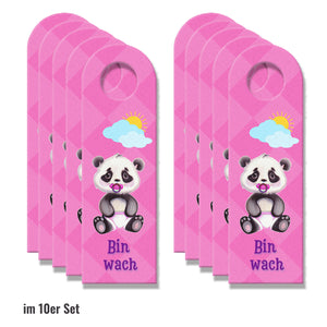 Baby schläft Panda Türhänger