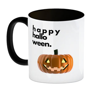 Happy Halloween Kürbis Kaffeebecher