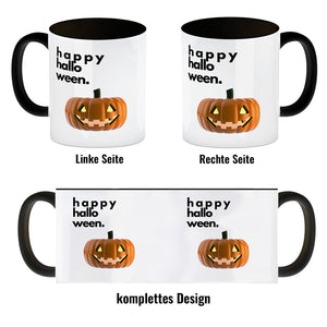 Happy Halloween Kürbis Kaffeebecher