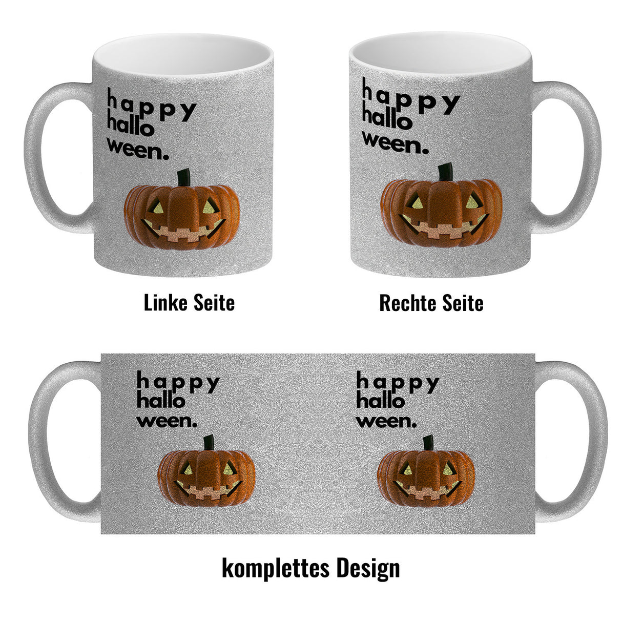 Happy Halloween Kürbis Kaffeebecher