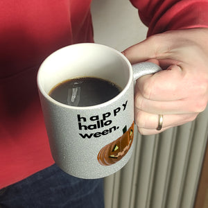 Happy Halloween Kürbis Kaffeebecher