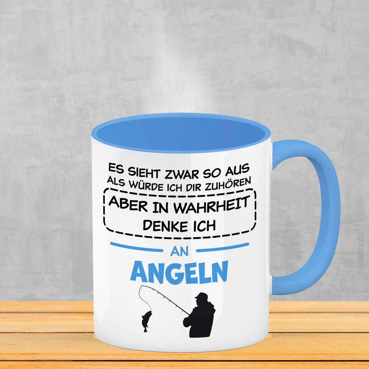 In Wahrheit denke ich an Alpakas Kaffeebecher