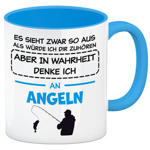 In Wahrheit denke ich an Alpakas Kaffeebecher