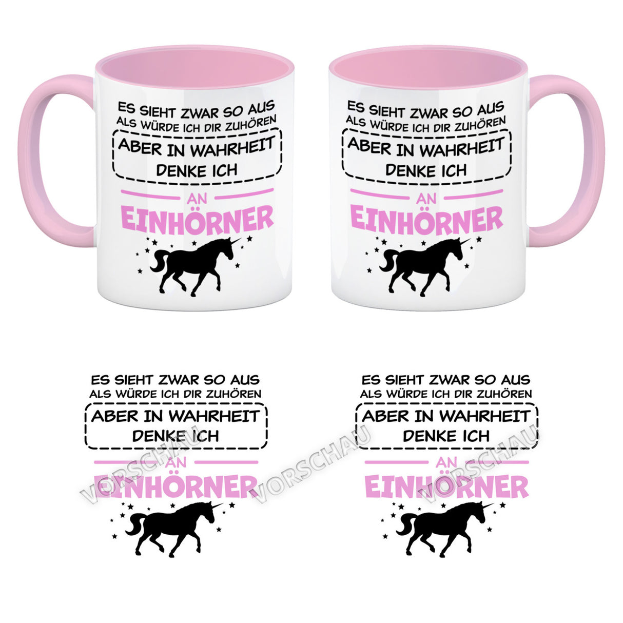 In Wahrheit denke ich an Alpakas Kaffeebecher